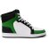 Zapatilla Space blanca Roly con plantilla foamizada confort Negro/blanco/verde botella