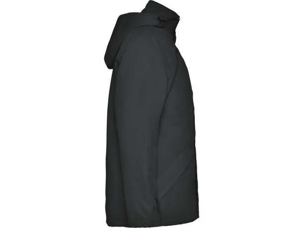 Parka Europa acolchada impermeable Plomo oscuro detalle 15
