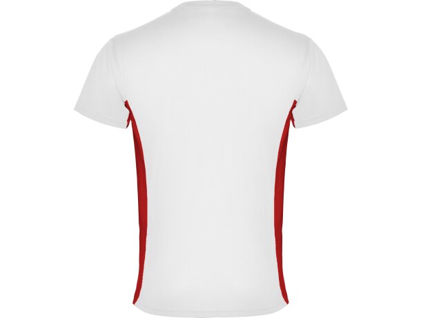 Camiseta técnica Roly TOKYO blanco/rojo