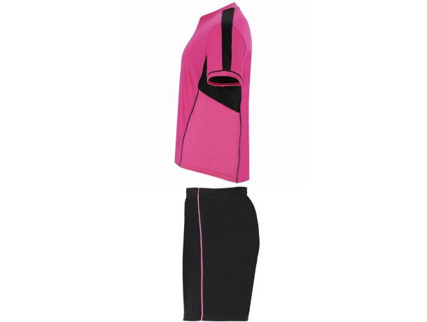 Conjunto deportivo Roly BOCA fucsia/negro