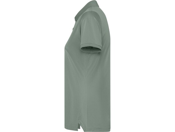 Polo Tormo Woman Roly de poliéster reciclado certificado GRS Verde laurel detalle 19