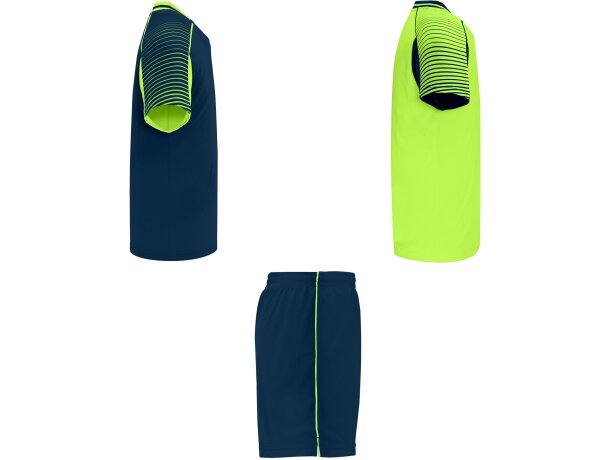 Conjunto deportivo JUVE Roly verde fluor/marino