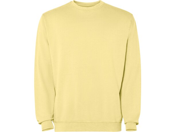 Sudadera Roly Jaya algodón 250 g/m² efecto lavado unisex Verde pato lavado detalle 28