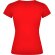 Camiseta de mujer VICTORIA con cuello V Roly rojo