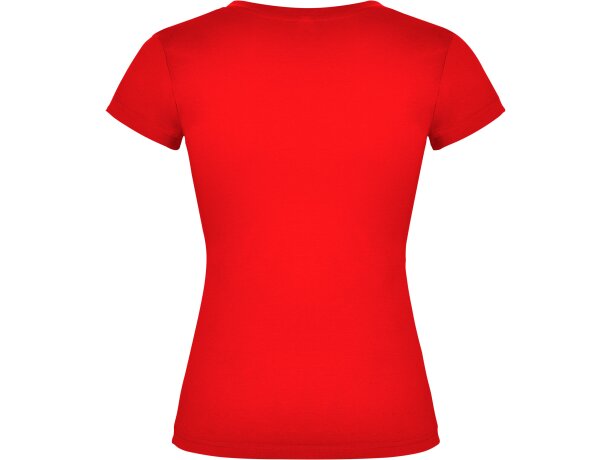 Camiseta de mujer VICTORIA con cuello V Roly rojo