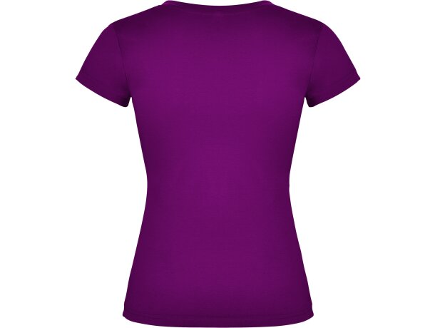 Camiseta de mujer VICTORIA con cuello V Roly purpura