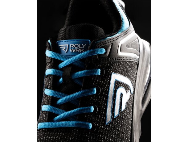 Zapato laboral Noboa Roly con puntera reforzada y antiestático Negro/royal detalle 1