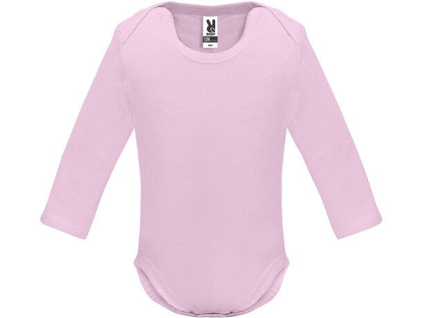 BODY HONEY L/S Roly HONEY MANGA LARGA T/9 MESES BLANCO rosa claro