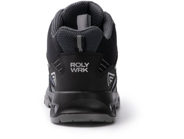 Zapato laboral Giskan Roly con certificación EN ISO 20345 Negro/marino detalle 6