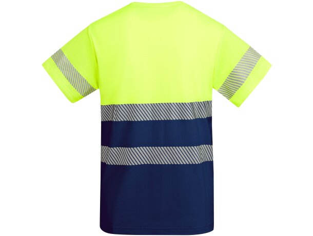 Camiseta TAURI Roly de alta visibilidad marino/amarillo fluor