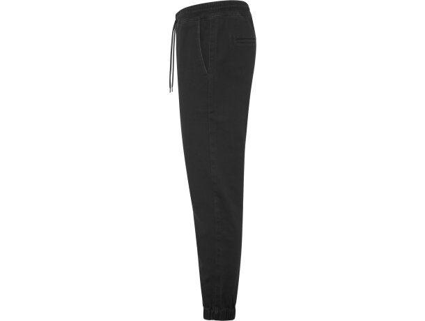 Pantalón jogger Flexar Roly con tejido stretch y puños ajustables Negro detalle 7
