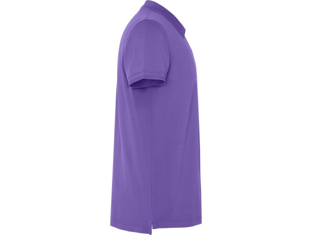 Polo Roly WOS manga corta tejido piqué stretch unisex Iris purpura detalle 68