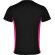 Camiseta técnica Roly TOKYO negro/fucsia