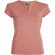 Camisetas mujer de algodón peinado 200 g/m2 cuello v