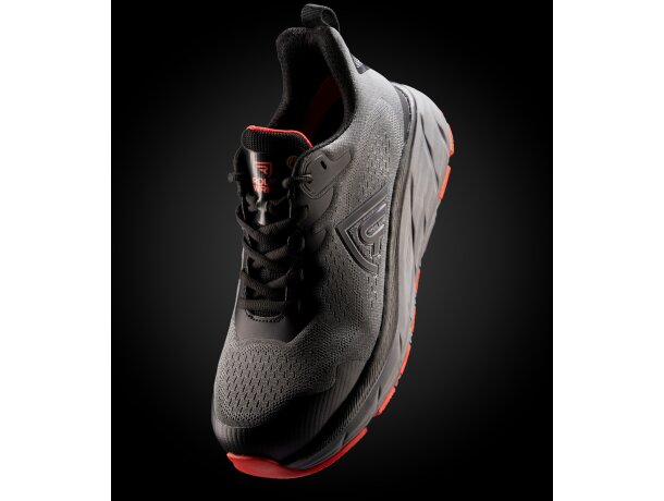 Zapato laboral Onyx Roly con puntera fibra de vidrio S1PS ESD Plomo/rojo laboral detalle 3