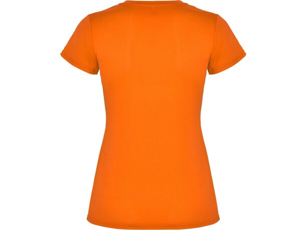 Camiseta técnica Roly Montecarlo naranja fluor