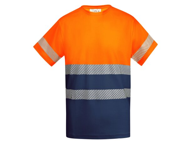 Camiseta TAURI Roly de alta visibilidad marino/naranja fluor