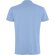 Polo Roly WOS manga corta tejido piqué stretch unisex Celeste detalle 22