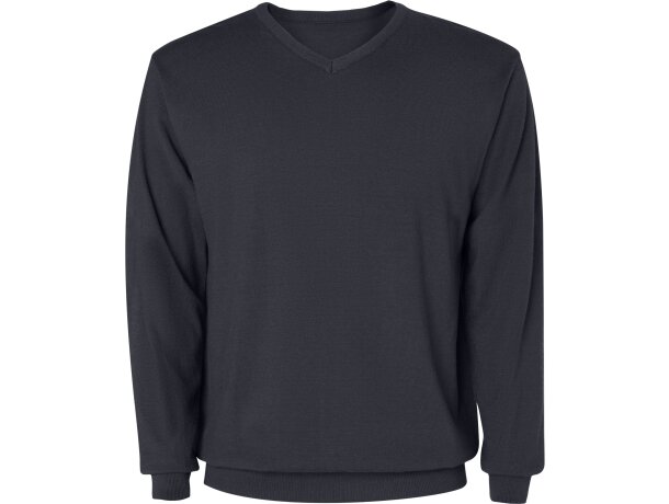 Jersey Hilux Roly escote de pico punto fino para profesionales Ebano detalle 9