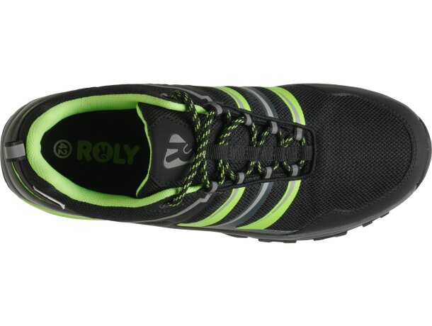 Zapatilla trekking MARC Roly negro/verde fluor