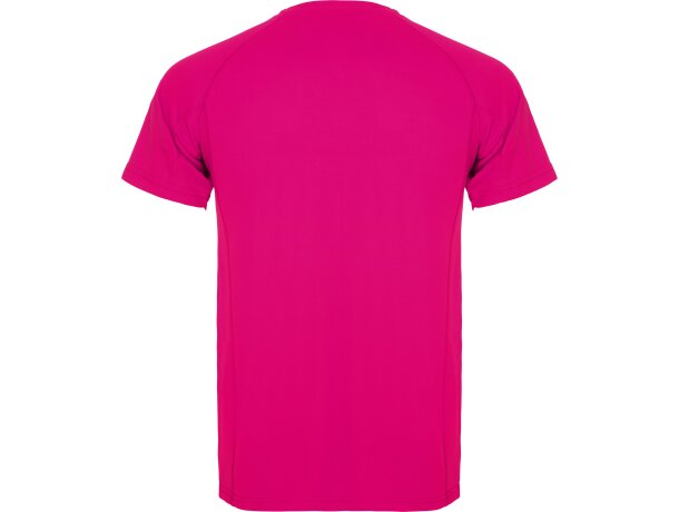 Camiseta técnica MONTECARLO manga corta unisex Roly 135 gr roseton