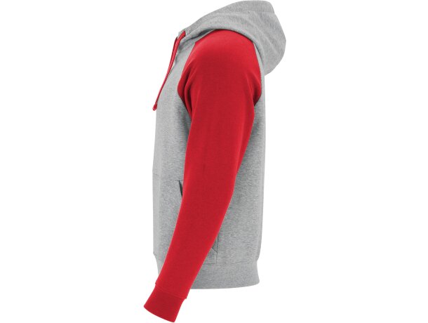 Sudadera BADET Roly gris vigore/rojo