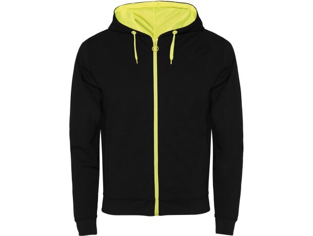 Sudadera FUJI Roly negro/amarillo fluor