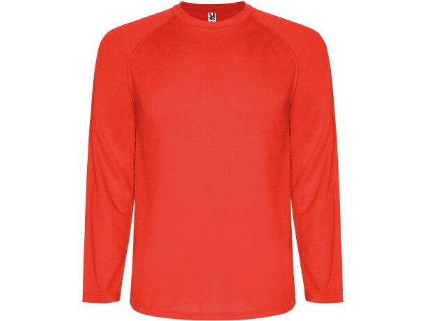 Camiseta técnica Roly MONTECARLO L/S rojo