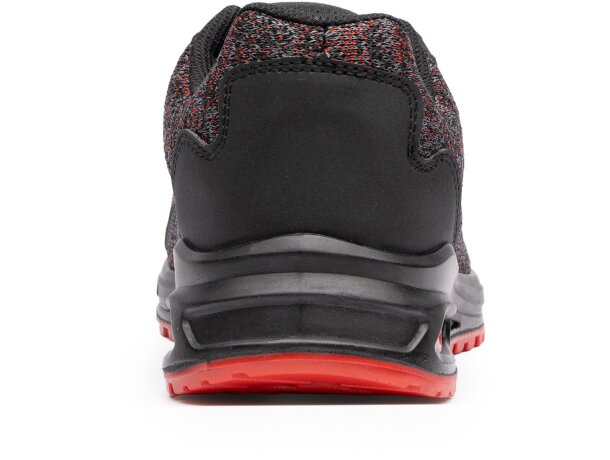 Zapato laboral Ruby Roly red knit textil certificado S1PS Rojo carbón vigoré detalle 6