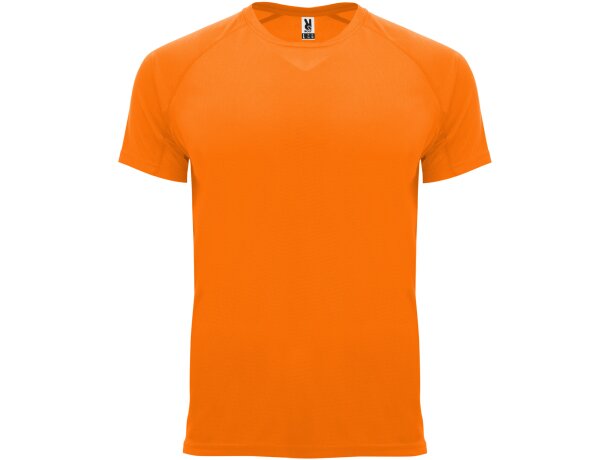 Camiseta técnica Roly BAHRAIN naranja fluor