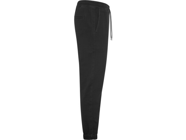 Pantalón jogger Flexar Roly con tejido stretch y puños ajustables Negro detalle 8