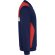 Sudadera deportiva Roly Leros bicolor con cremallera Rojo/marino detalle 28