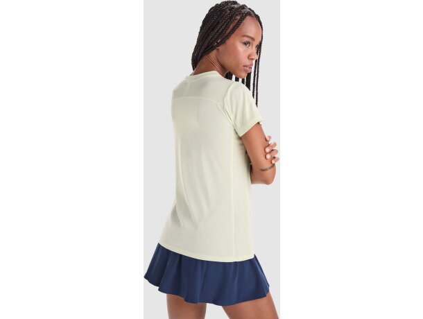 Camiseta técnica transpirable Slam Woman Roly de poliéster Blanco detalle 1