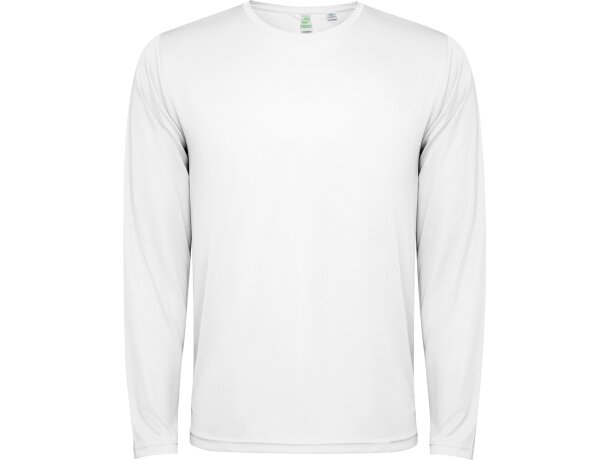 Camiseta técnica Estoril manga larga Roly poliéster reciclado Rojo detalle 36