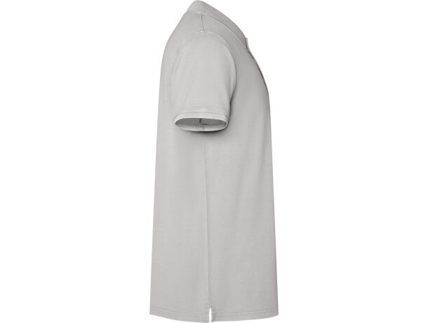 Polo Cobain de algodón piqué con efecto lavado unisex Roly Gris piedra lavado detalle 12