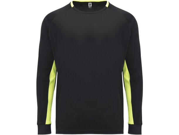 Camiseta PORTO Roly negro/amarillo fluor