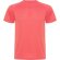 Camiseta técnica Montecarlo manga corta unisex Roly 135 gr Coral fluor