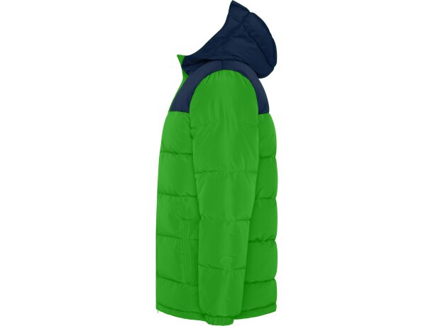 Parka acolchada Tallin Roly repelente al agua con capucha Verde helecho/marino detalle 22