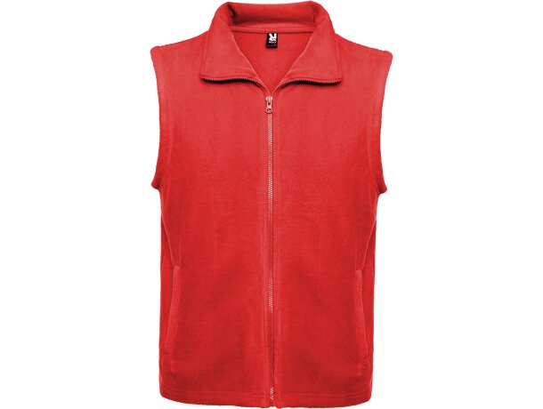 Chaleco New Bellagio Roly de poliéster con cremallera frontal Rojo detalle 27