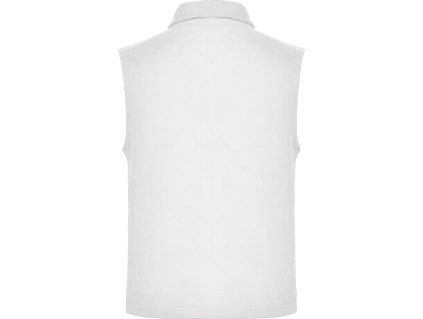 Chaleco New Bellagio Roly de poliéster con cremallera frontal Blanco detalle 8