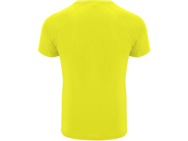 Camiseta técnica Roly BAHRAIN amarillo fluor