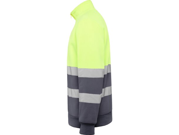 Sudadera SPICA Roly de alta visibilidad plomo/amarillo fluor