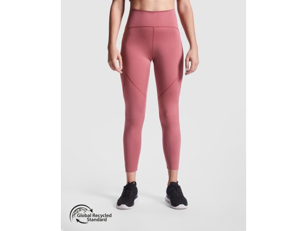 Leggings deportivos Norton de poliéster reciclado con cintura Negro detalle 2