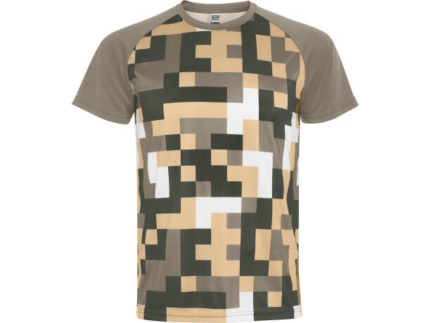 Camiseta técnica Ventor Roly poliéster interlock manga raglán Rojo detalle 28