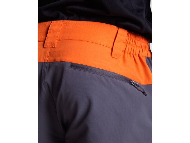 Pantalón trekking Bonati Roly poliamida con refuerzos elásticos Negro/plomo oscuro detalle 2