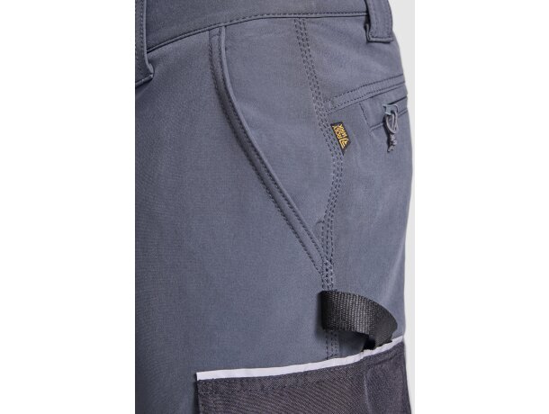 Pantalón trabajo Wall negro con rodilleras reforzadas Roly Negro detalle 1