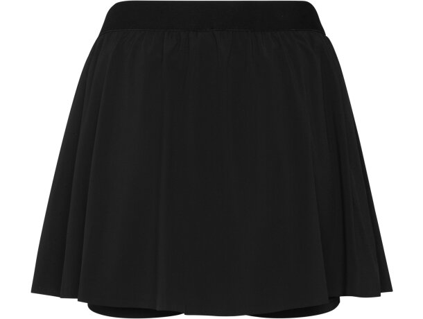 Falda deportiva Serena con tejido reciclado certificado GRS Negro detalle 5