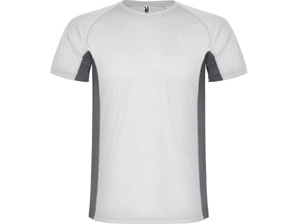 Camiseta SHANGHAI Roly blanco/plomo oscuro
