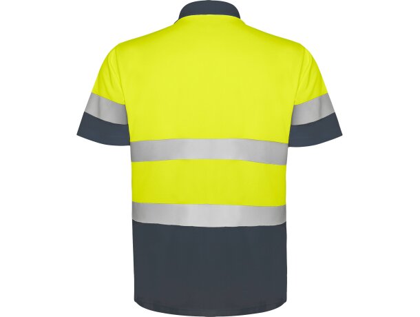 Polo POLARIS Roly de alta visibilidad plomo/amarillo fluor