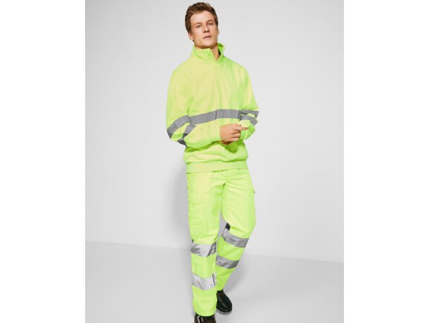 Pantalon ALFA Roly de alta visibilidad amarillo fluor